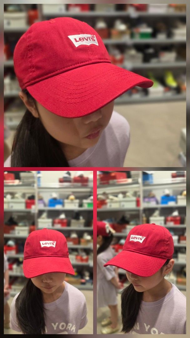 Levi's Red Cap (Category: Babies & Kids Fashion) located in Rodriguez. Submitted by pasabuymokaykwe_dubai (Listing ID 1462004209, Image 1). Description: ✅️Brand New ✅️From Dubai ✅️Original - Classic red Levi's cap - Features iconic Levi's logo patch on the front - Simple and stylish design - Great for everyday wear - Adjustable strap at the back for a comfortable fit.