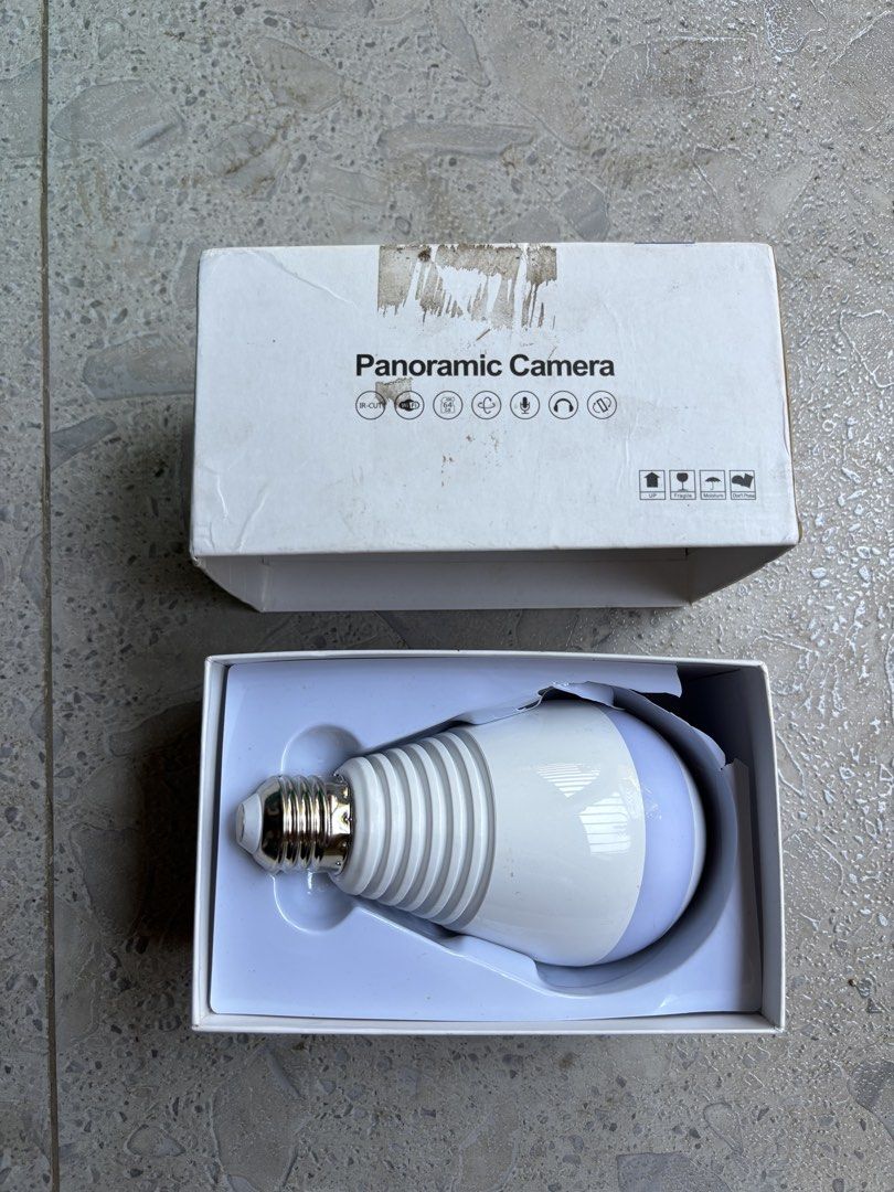Light Bulb with Panoramic Camera (Category: Security Systems & CCTV Cameras) located in Dinalupihan. Submitted by 4jsandesteelbars (Listing ID 1461800690, Image 1). Description: .
