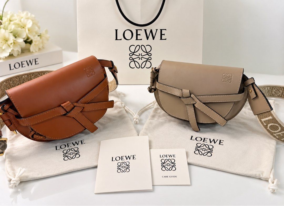 LOEWE MINI GATE DUAL BAG- Like new (Category: Cross-body Bags) located in Makati City. Submitted by lambogirl (Listing ID 1461907280, Image 1). Description: ✔️Like new with sealing film ✔️comes with strap, dust bag, care cards, Entrupy ✔️Free shipping or pick up (Makati).
