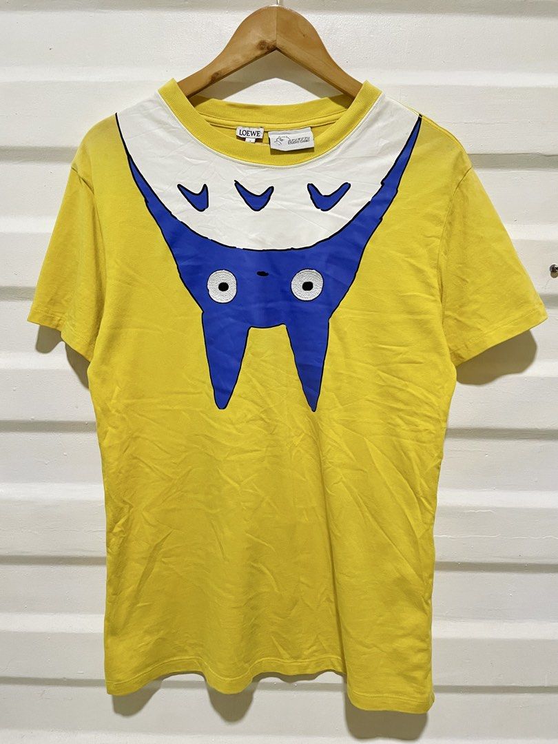 Loewe x Studio Ghibli Totoro shirt (Category: Luxury Apparel) located in Cebu City. Submitted by thrifted.john (Listing ID 1461951164, Image 1). Description: Loewe x Studio Ghibli Totoro shirt - Size S on tag fit to M - Dimes: W19 / L28 - Good condition - 9.5/10 colorate & condition - missing tags 650 Loc: Cebu Unli Vc, Vouch .