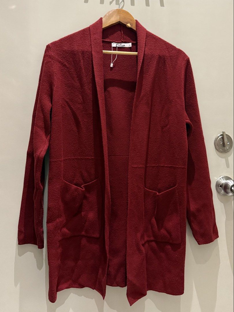 Long Cardigan Red w/ Pockets (Category: Maternity wear) located in Batangas. Submitted by nikowole (Listing ID 1461886153, Image 2). Description: .