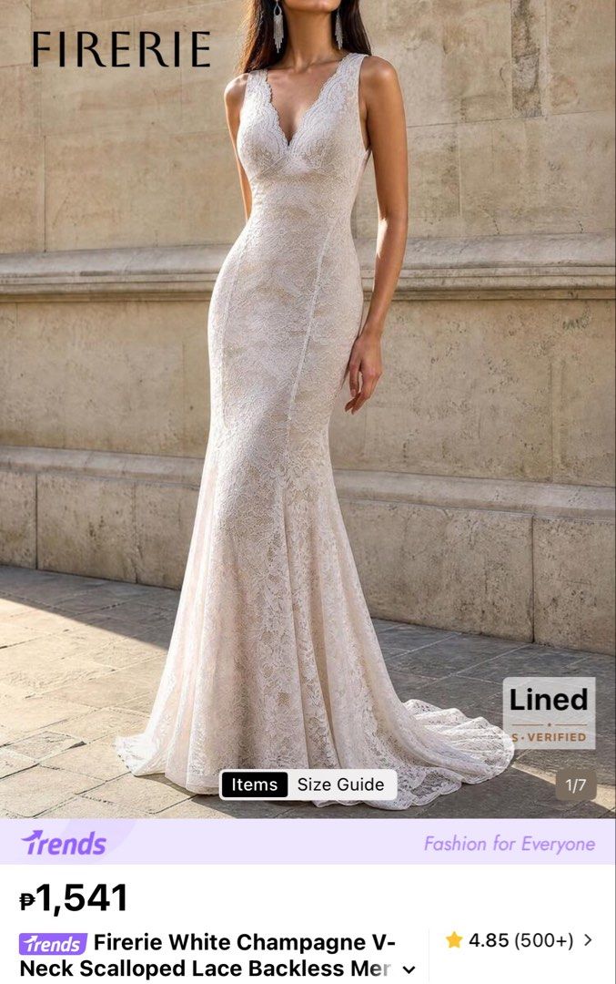 long white dress (Category: Dresses) located in Cavite. Submitted by finderskeeper.4103 (Listing ID 1461937452, Image 2). Description: used once during wedding prep only bought for 1.5k+ like new condition fits s-m (im a medium frame) 5" in height.