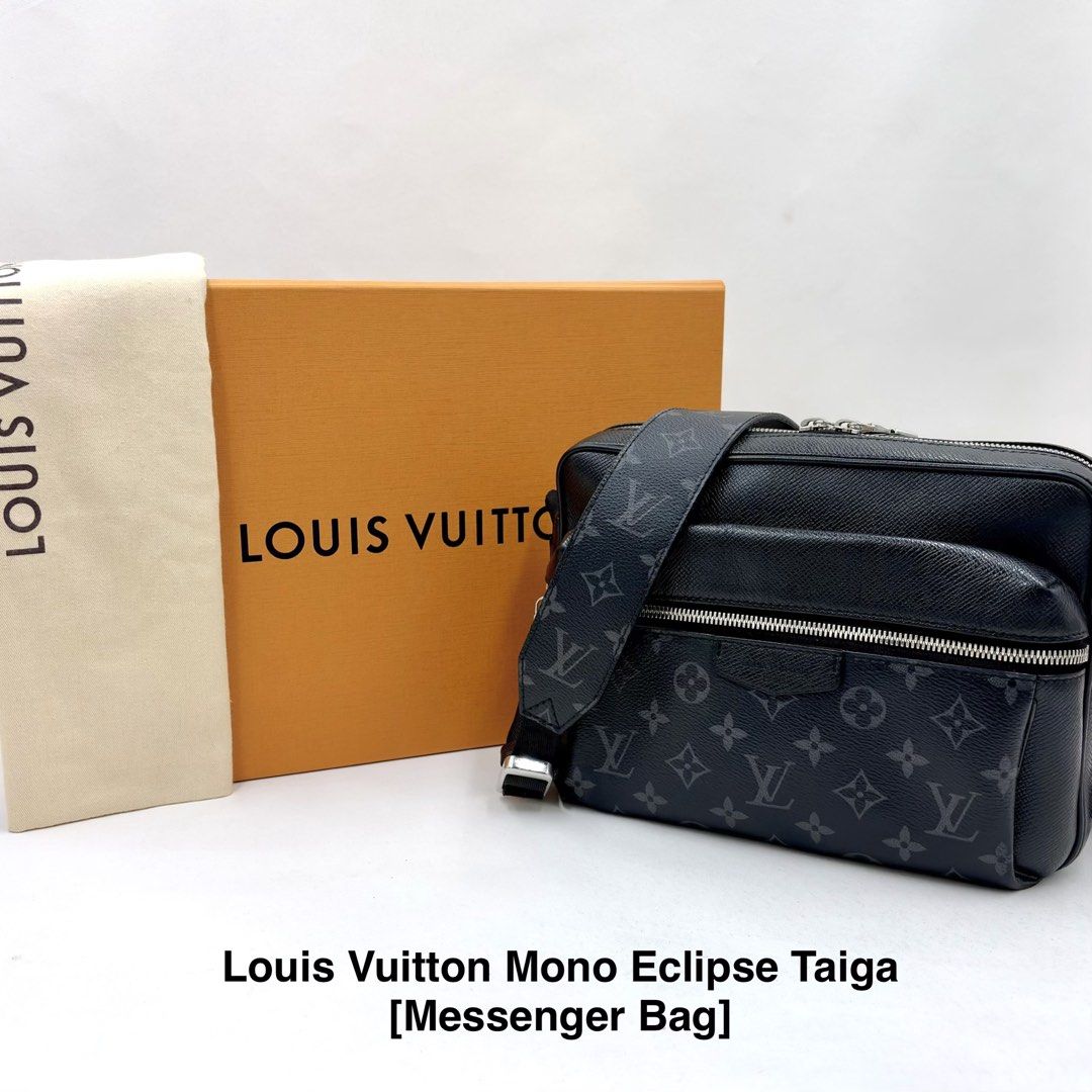 Louis Vuitton Mono Eclipse Taiga Messenger Bag (Category: Luxury Bags & Wallets) located in Quezon City. Submitted by titolotsky (Listing ID 1461101131, Image 1). Description: Louis Vuitton Mono Eclipse Taiga Messenger Bag • Guarantee Authentic • Moneyback if proven fake • With certification Inclusions: Box, dust bag, and authentication card .