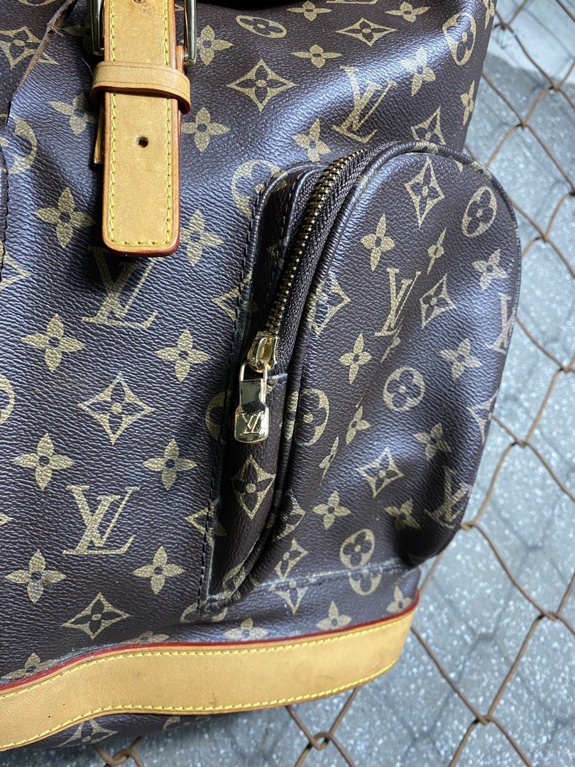 Louis Vuitton Monogram Canvas Backpack (Category: Activewear) located in Manila. Submitted by brightwater-2083 (Listing ID 1461947877, Image 2). Description: - Louis Vuitton Monogram Canvas Backpack - Classic Monogram pattern - Multiple zippered pockets on the front - Genuine leather trim and adjustable straps - Louis Vuitton Paris logo embossed on the leather back panel - Ideal for everyday use or travel - see pics all details and condition .