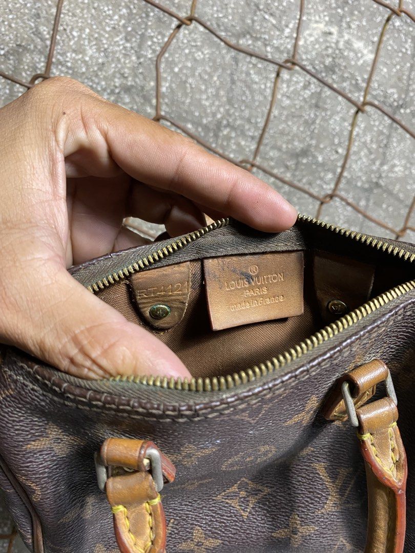 Louis Vuitton Monogram Speedy Nano Bag (Category: Luxury Bags & Wallets) located in Manila. Submitted by adrialesdrip (Listing ID 1461947482, Image 3). Description: - Louis Vuitton Speedy Nano bag - Classic monogram canvas - Leather handles and strap show some signs of wear - Zipper works smoothly - Interior is clean - Comes with a long strap for shoulder or crossbody wear - Ideal for carrying your essentials - see all details and condition .