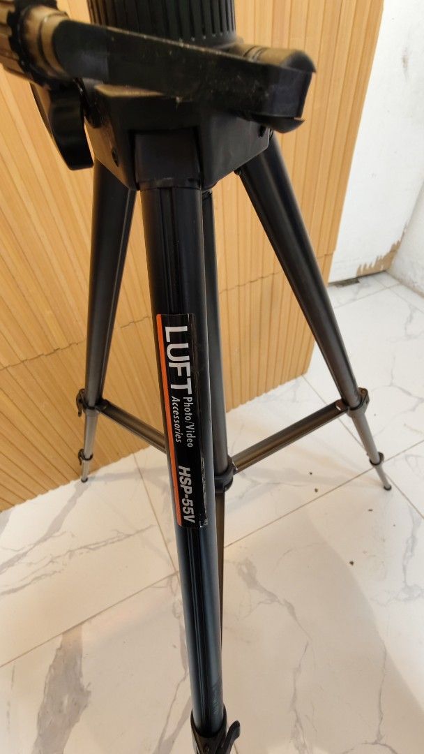 LUFT HSP-55V Photo Video Accessories Tripod (Category: Tripods & Monopods) located in Bulacan. Submitted by babz30261 (Listing ID 1461999621, Image 1). Description: - LUFT HSP-55V Tripod - Color: Black - Sturdy and functional design - Ensures stable shots for photos and videos - Easy to adjust height and angle - Ideal for photography and videography.