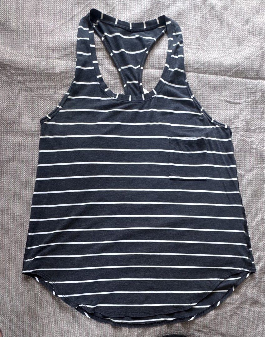 Lululemon stripes tanktop (Category: Activewear) located in Digos. Submitted by grandeactive (Listing ID 1461945389, Image 1). Description: Fits Medium to Large.