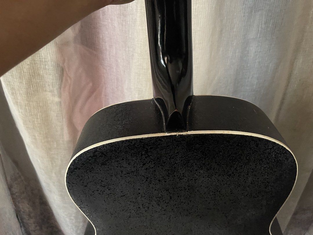 Lumanog Acoustic Guitar with Pickup (Category: Musical Instruments) located in Manila. Submitted by vincentrto45822 (Listing ID 1461940372, Image 3). Description: - Acoustic-electric guitar - Natural wood finish body - Black neck and back - Built-in pickup with volume and tone controls - Versatile for unplugged or amplified playing - Ready for a new owner.