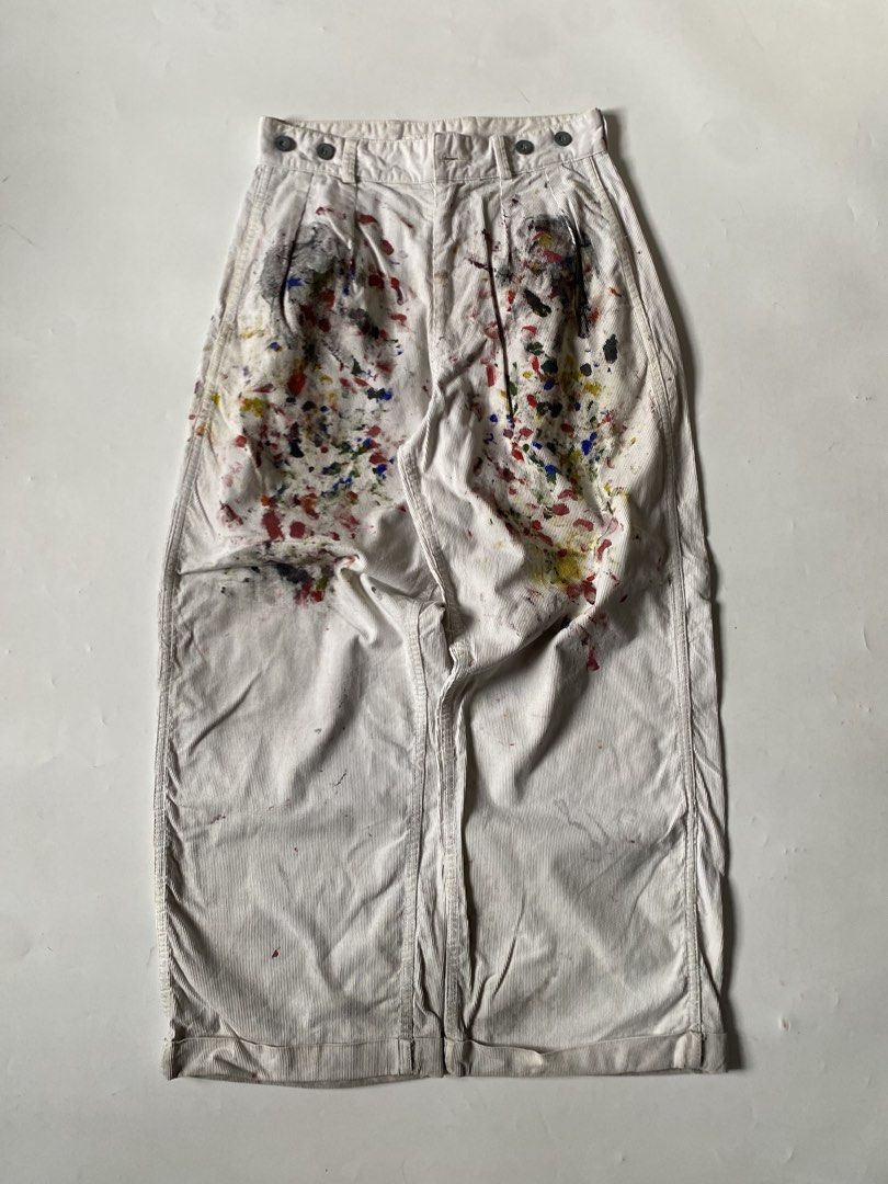 Lybro x Nigel Carbourn Painters Pants (Category: Trousers) located in Baguio. Submitted by archival.store (Listing ID 1461994480, Image 1). Description: Size tagged:8 Issue:none Waist:30 Length:40.5 Thigh:14 Opening:11.