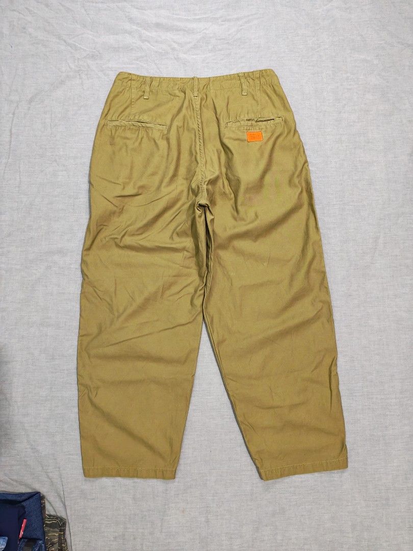 madness pleated trousers (Category: Trousers) located in Baguio. Submitted by used_clothing2600 (Listing ID 1461970798, Image 3). Description: madness pleated chino trousers excellent condition size large measurements waist 16.5 front rise 13.5 thigh 15 knee 13 length 39 leg opening 8.5 P1,000.