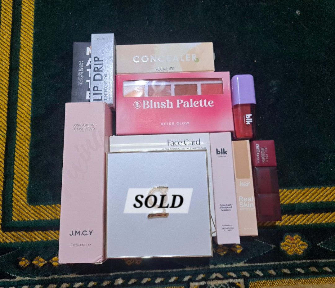 Makeup Bundle (Category: Makeup) located in Bulacan. Submitted by queen08_ (Listing ID 1460310073, Image 1). Description: Some of them are swatched ( never been used FOR TAKE ALL - 850 ‎Shipping options: ‎- J&T Express - Gogo Express - Lalamove Mode of payment: Gcash / BDO Shades are on my feed 📍Plaridel Bulacan.