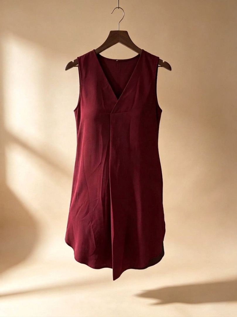 Maroon V-Neck Sleeveless Top (Category: Sleeveless) located in Manila. Submitted by meedclothing (Listing ID 1461846002, Image 1). Description: - Maroon sleeveless top - V-neckline - Slightly curved hemline - Perfect for layering or wearing on its own 📌 PLEASE READ BEFORE ORDERING: ⏳ Reservation: Strictly 2 days only 📦 Shipping: Everyday except Sundays & holidays ♻️ Condition: Pre-loved / used item ❌ No cancellation of orders 💰 Fixed price — n