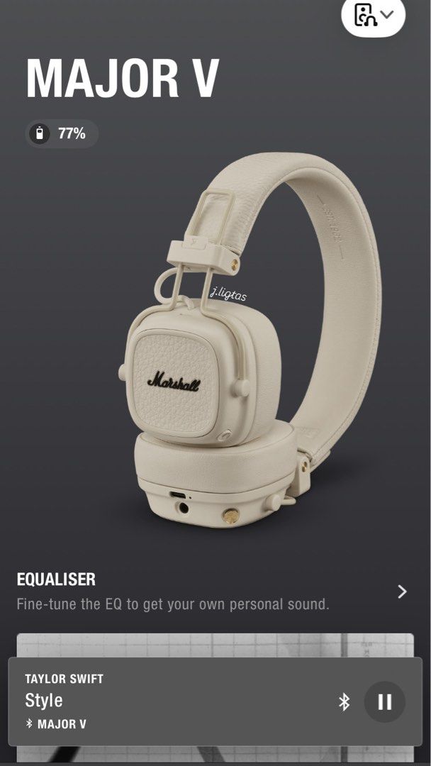 Marshall Major V Wireless (Cream) ✨ (Category: Headphones & Headsets) located in Taguig. Submitted by butterjaaay (Listing ID 1461893623, Image 2). Description: 🎧 Marshall Major V Headphones – Like New! Selling my Marshall Major V headphones, used only once and in brand-new condition. No scratches, no issues, and well taken care of. ✨ Condition: Like New / Used Once 🎵 Model: Marshall Major V 📦 Complete and ready to use ✅ Works perfectly 💯 Sel