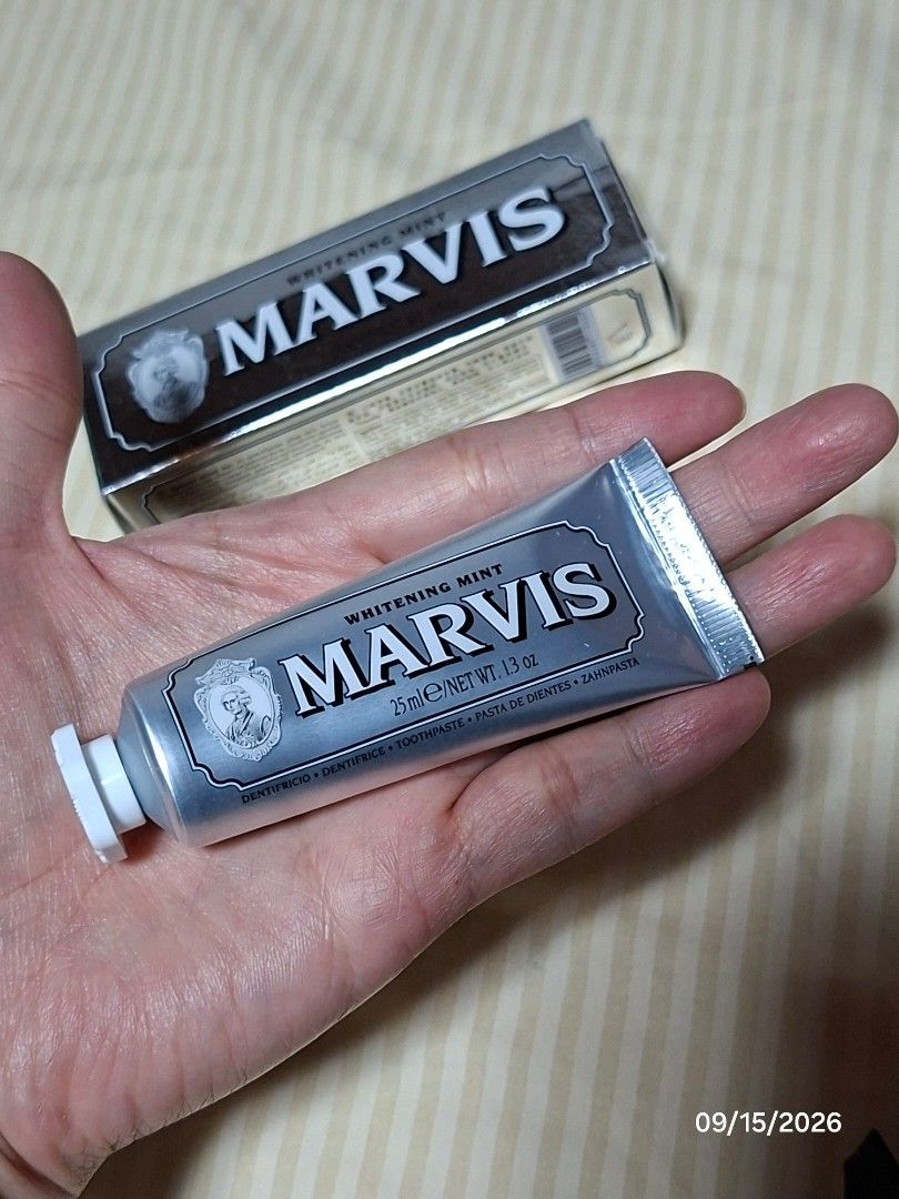 Marvis Whitening Mint Toothpaste 25ml (Category: Oral Care) located in Taytay. Submitted by ivan14.12 (Listing ID 1461850342, Image 2). Description: - Size: 25ml (1.3 oz) - Bought from Amazon US Check my listing for other items. ❗PLEASE SEE PAYMENT AND DELIVERY DETAILS BELOW❗.