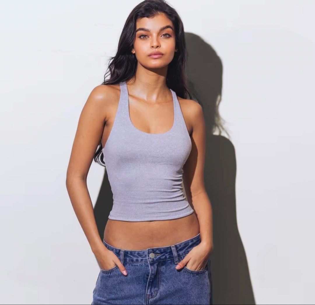 Mera Amanda Top- Acid Light Gray (Category: Sleeveless) located in Quezon City. Submitted by siobesclo. (Listing ID 1461949421, Image 1). Description: S-M.