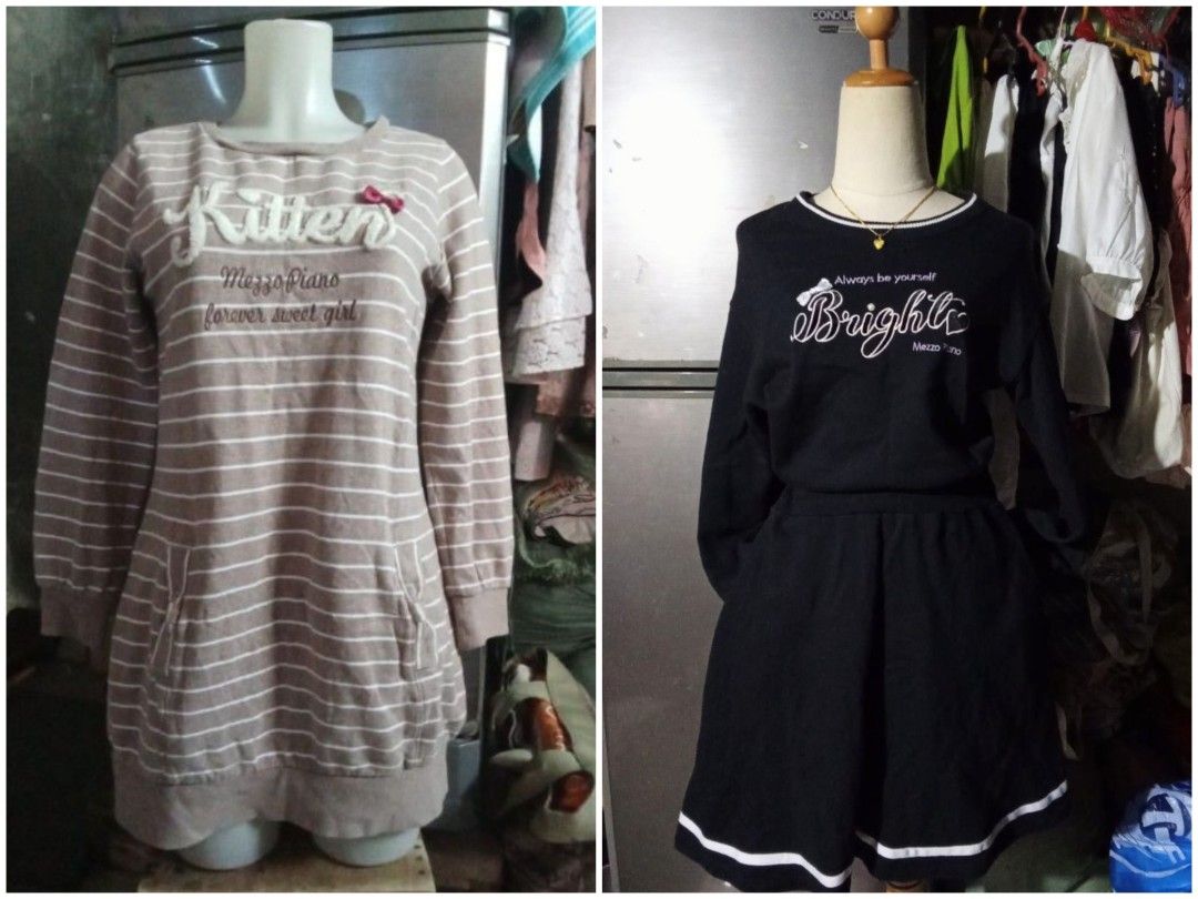 FREE SHIP TODAY ONLY ‼️ MEZZO PIANO BUNDLE 4PCS (Category: Sets or Coordinates) located in Meycauayan. Submitted by midori61 (Listing ID 1461815694, Image 2). Description: 4 pcs mezzo piano clothes hoodie and shorts: M on tag shorts waist:26-28 dresses: L and LL on tag will give kids-preteen MP shirt and pants as freebie sf c/o buyer.