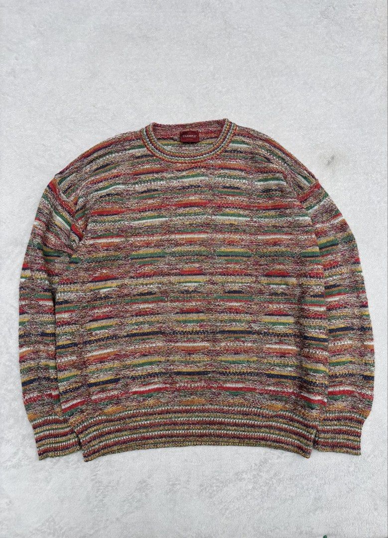 Missoni Example Diamond Pattern Heavy Knit Sweater (Category: Coats, Jackets and Outerwear) located in Baguio. Submitted by thecollector2600 (Listing ID 1461815639, Image 1). Description: Large 24” x 27”.