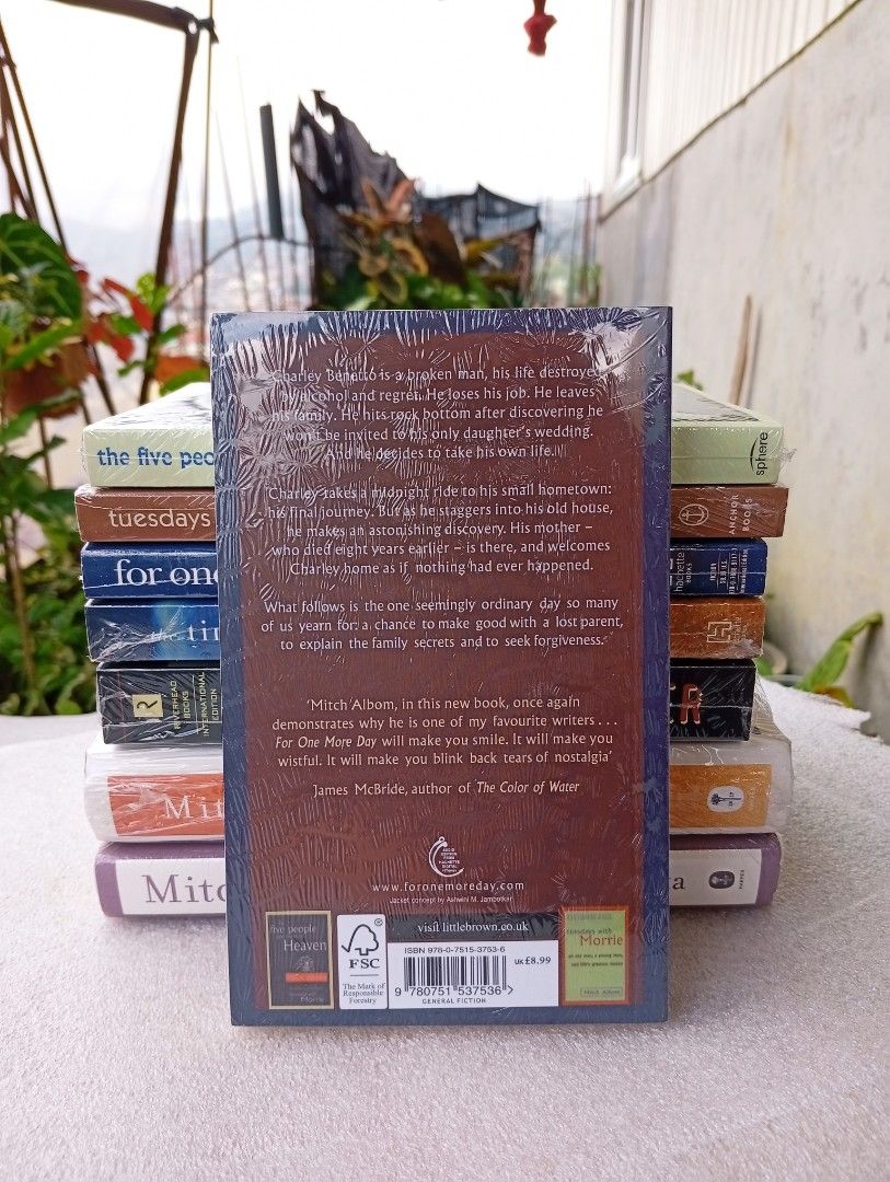 Mitch Albom - For One More Day Book (Category: Storybooks) located in La Trinidad. Submitted by cla.rissa317 (Listing ID 1461956082, Image 3). Description: 🌻❣️AVAILABLE❣️🤗🌿 Brand New/MMPB/Reprint Location: Benguet Kindly message me for more inquiries and for your orders, thank you. I'll send more photos upon request☺️ For Dropping (COP/GCash) 🍂Malcolm Square, Baguio 🍂Km5, Pico, La Trinidad ‼️No to rush dropping pls For Delivery (GCash/Mariba