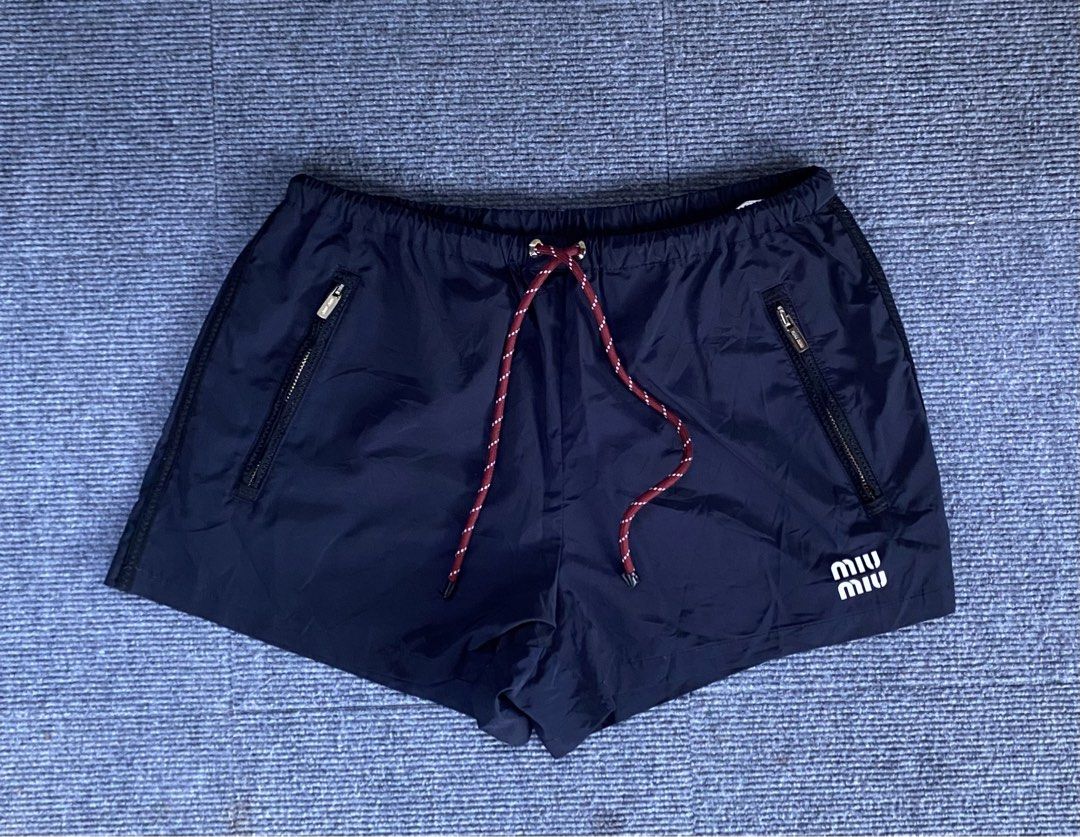 MIU MIU short (Category: Luxury Apparel) located in Tandag. Submitted by ChristianThrift (Listing ID 1461923333, Image 1). Description: Excellent 10/10 Color rate Size 40 waist 28-32 Length 11.5 No issues.