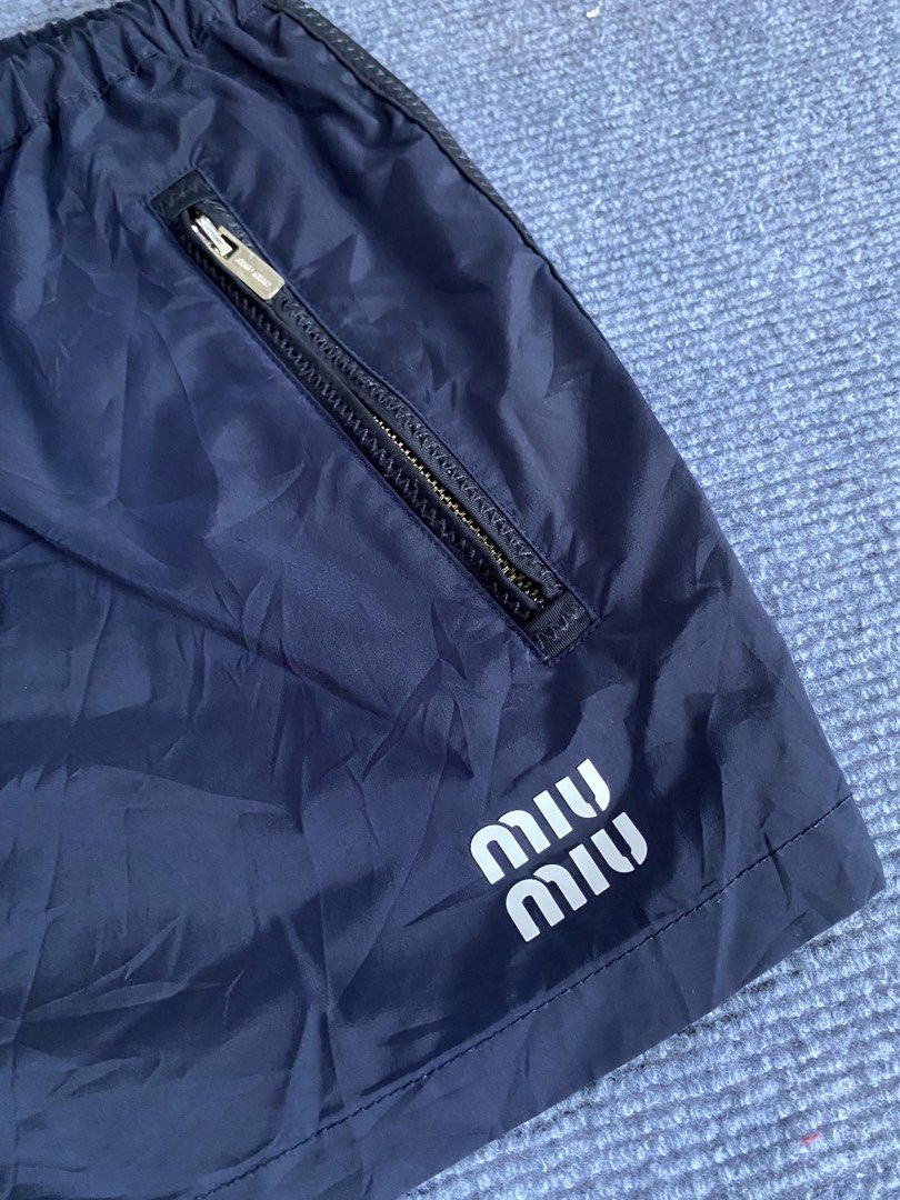 MIU MIU short (Category: Luxury Apparel) located in Tandag. Submitted by ChristianThrift (Listing ID 1461923333, Image 3). Description: Excellent 10/10 Color rate Size 40 waist 28-32 Length 11.5 No issues.