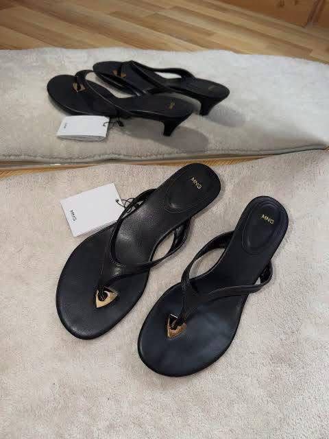 MNGO Kitten Sandals (Category: Flats & Sandals) located in Manila. Submitted by whimsy.finds (Listing ID 1461812129, Image 2). Description: FIXED PRICE Auth. Sandals Brandnew with tag and box Size: 35-40 Payment first basis via Gcash / Maribank / Maya Ship via Lalamove / Jnt *No rush shipping *Open for bulk order.