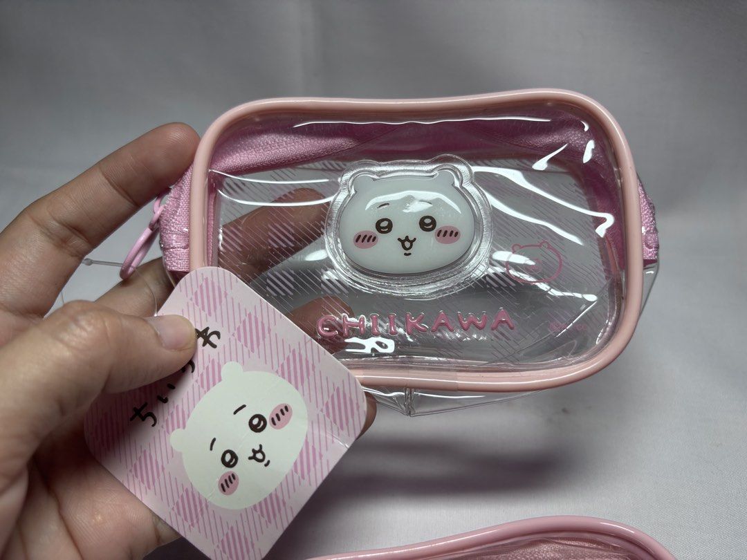 Mofusand, Chiikawa Clear Mini Pouch (Category: Other Stationery & Craft) located in Sablan. Submitted by 21enygrace.ph (Listing ID 1461932999, Image 3). Description: Cuteee.