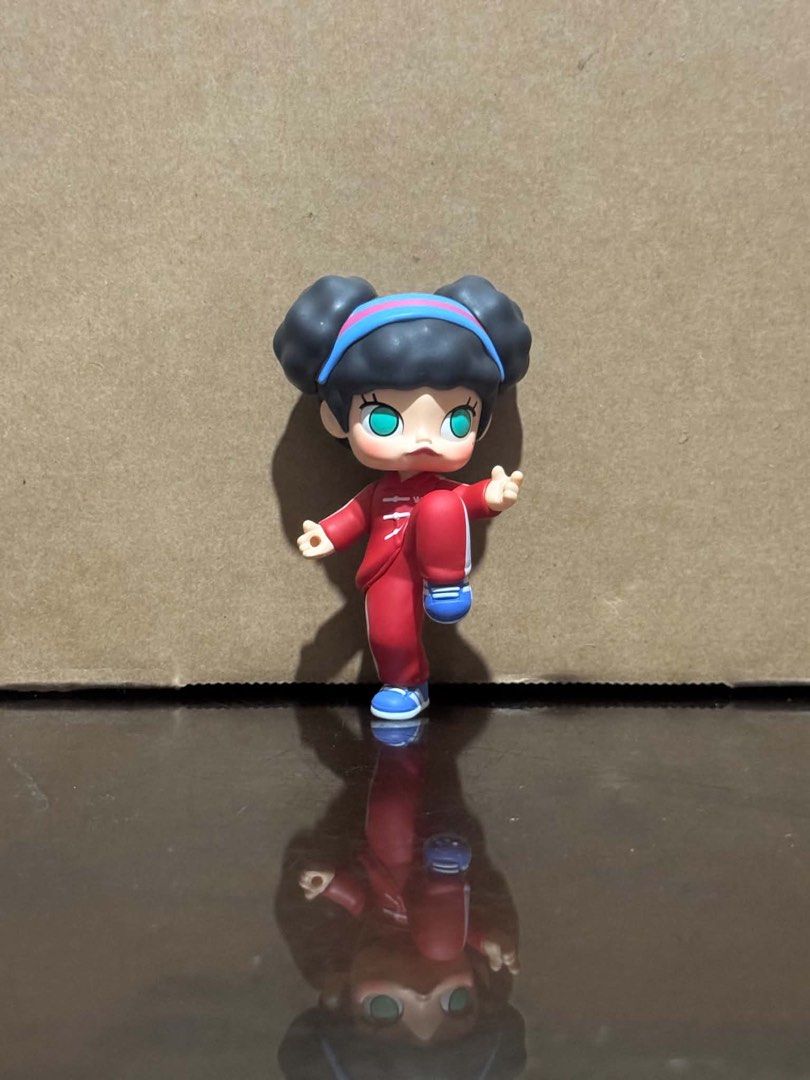 Molly Pop Mart Drunken Master Figure with Accessories (Category: Designer & Blind Box Toys) located in Malolos. Submitted by agatherszvsc (Listing ID 1461831610, Image 2). Description: - Molly Pop Mart Drunken Master figure - Includes original card - Comes with a small tiger accessory - Clear stand and base included - Original box is also included - Great for collectors!.