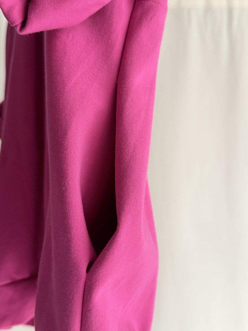 Mosaic Top (Magenta) (Category: Shirts) located in Quezon City. Submitted by statstudioph (Listing ID 1461864858, Image 3). Description: Mosaic Top * Php1,250 * laid flat measurements in cm: chest - 51, length - 62 * free size * half zipped neckline, with side pockets * color: magenta * retail price: ₱2,380-2,980 * material: punto cotton * used excellent condition * pick-up location: Katipunan, QC * rfs: decluttering * mop: BPI or GCash or COP Co
