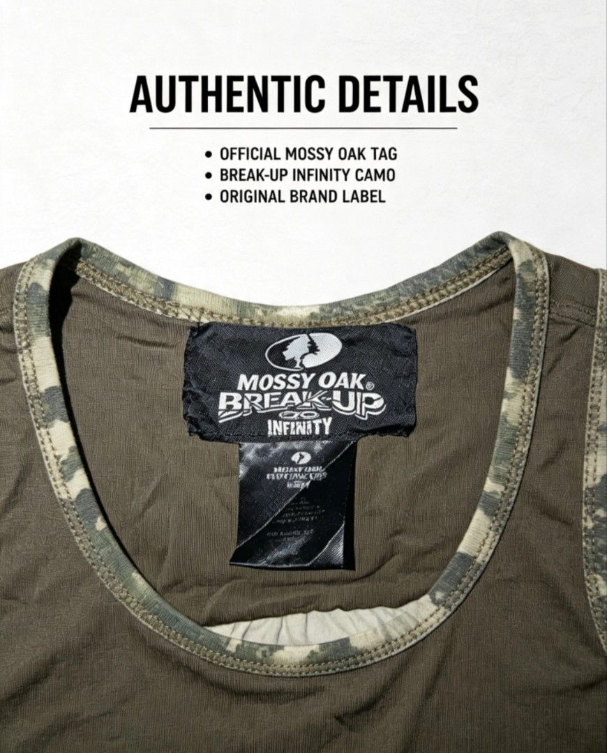 Mossy oak realtree top tank (Category: Sleeveless) located in Sibalom. Submitted by jm.thrift07 (Listing ID 1461817231, Image 3). Description: EXCELLENT CONDITION 💯 DIMES:19×25.5.