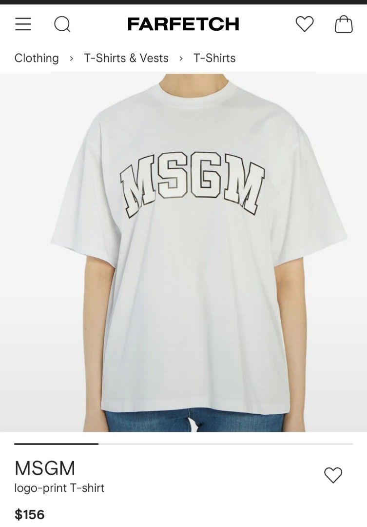 MSGM White Logo Shirt (Category: Shirts) located in Quezon City. Submitted by chph1st (Listing ID 1461910552, Image 1). Description: .