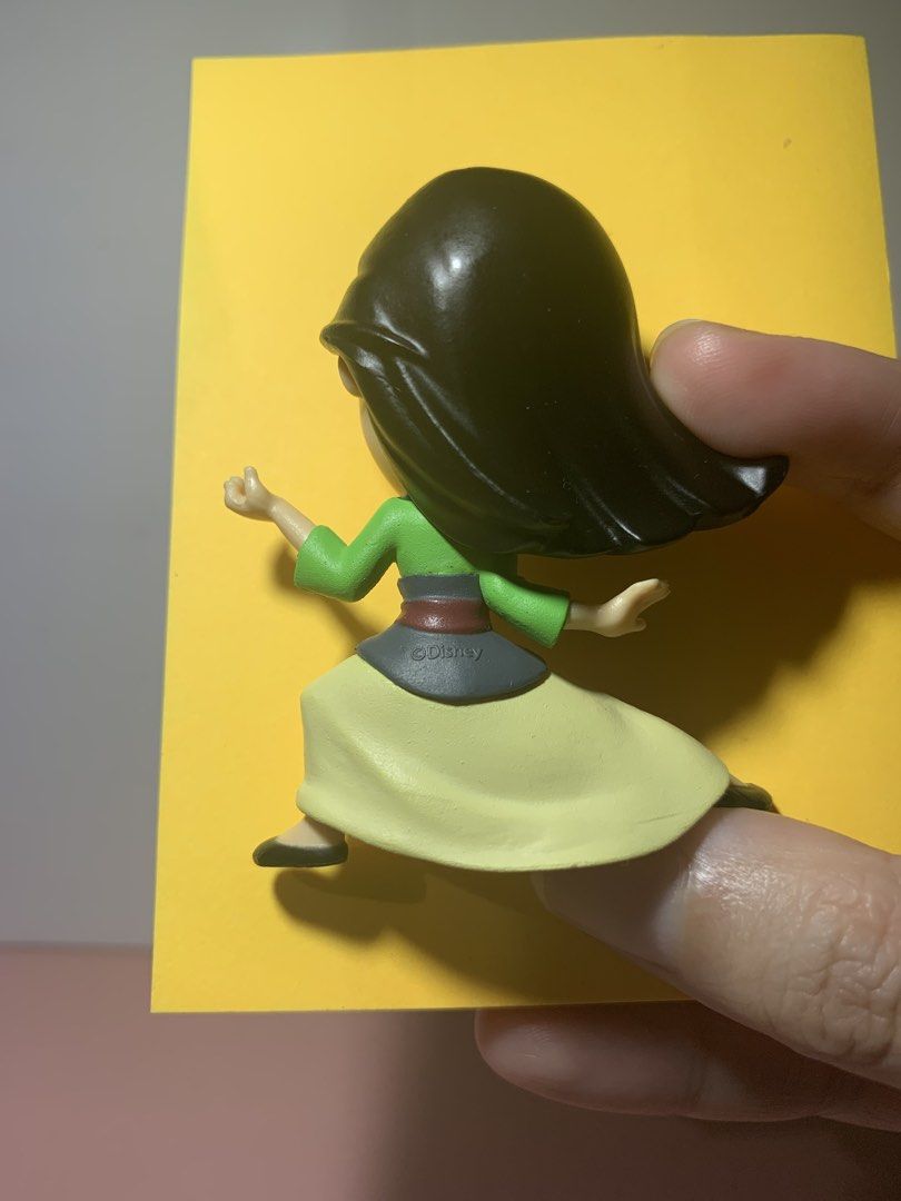 Mulan Disney Princess (Category: Designer & Blind Box Toys) located in Valenzuela. Submitted by heypapermoon (Listing ID 1461956455, Image 3). Description: Mulan with Mushu figure Disney 100th anniversary surprise capsule As is (missing hand fan) No original packaging With marking Disney Preloved items Manage your expectation RFS: decluttering Message me here for any question regarding the item.