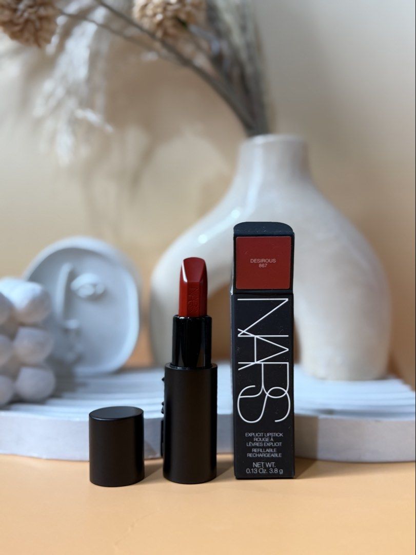 Nars Explicit Lipstick In Desirious (FULL SIZE REFILLABLE) (Category: Makeup) located in Taytay. Submitted by betterthanbare (Listing ID 1461879737, Image 1). Description: .