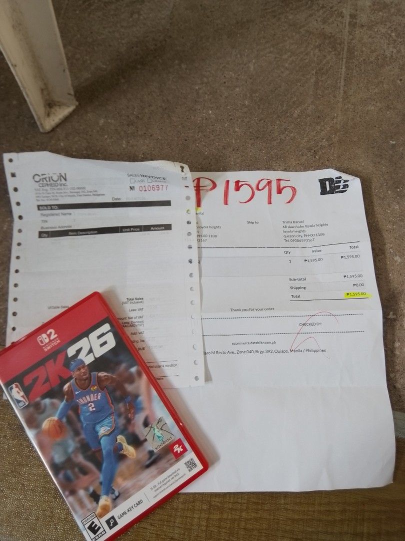 Nba 2k26 (Category: Nintendo) located in Manila. Submitted by nicolebacani04 (Listing ID 1461816584, Image 1). Description: Mali ng nabili.