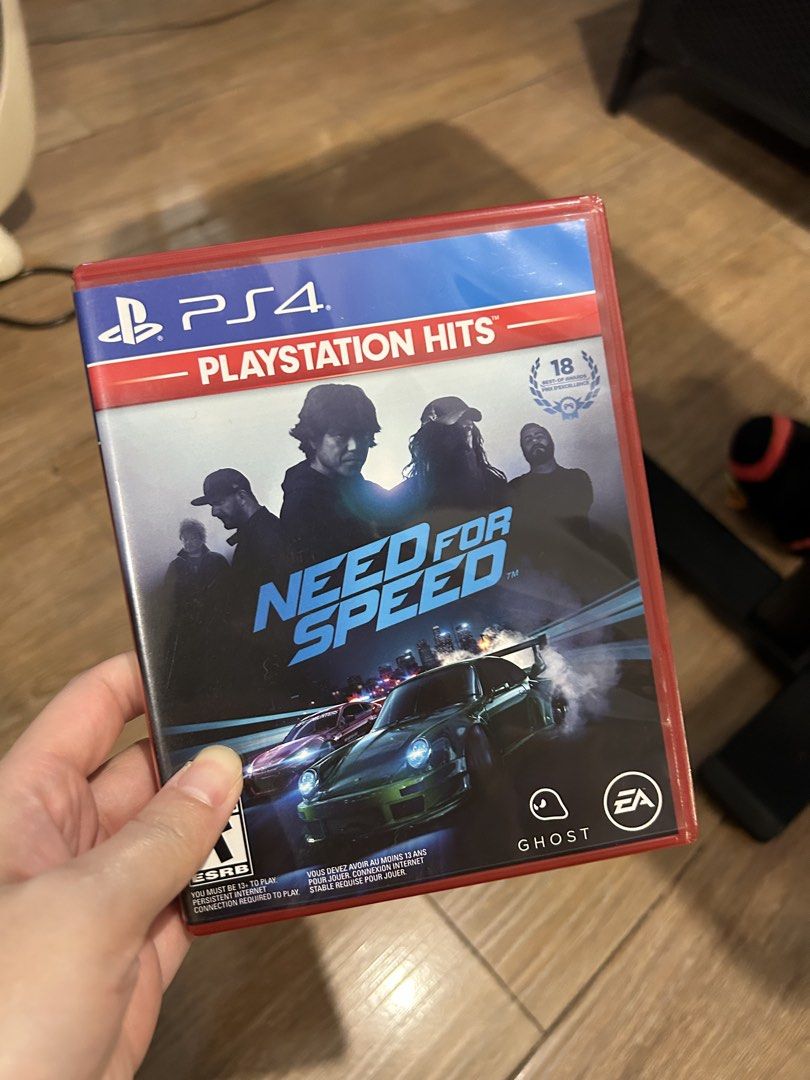Need for Speed Playstation Hits PS4 Game (Category: PlayStation) located in Manila. Submitted by garagesalebykoda (Listing ID 1461873114, Image 1). Description: - Need for Speed for PS4 (Playstation Hits version) - Requires persistent internet connection to play - Rated 18+ - Perfect racing game for car enthusiasts.