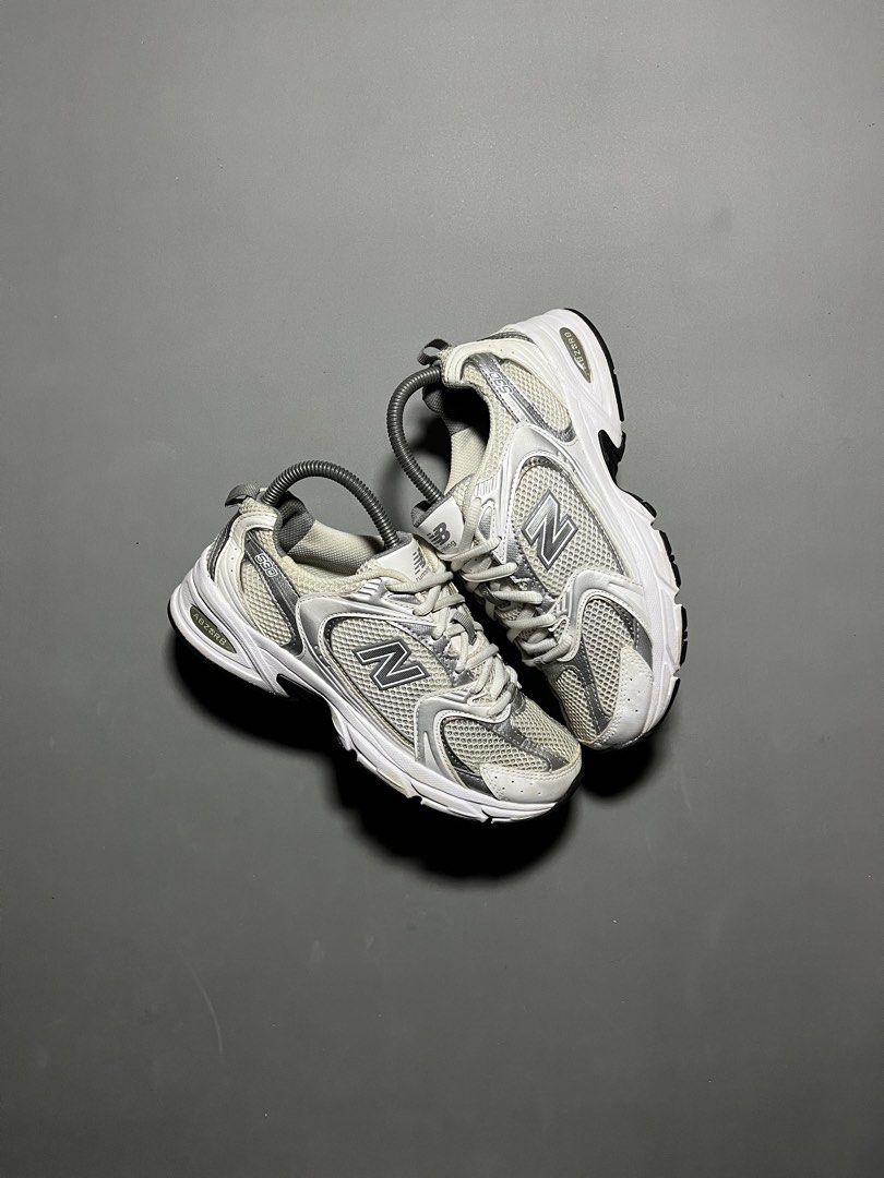 New Balance 530 White Silver Metallic (Category: Sneakers) located in Iligan City. Submitted by strideph (Listing ID 1461896233, Image 1). Description: Size: 7 US W/ 38 EUR / 23.5 CM Condition: Excellent 1699 only DM 📩.