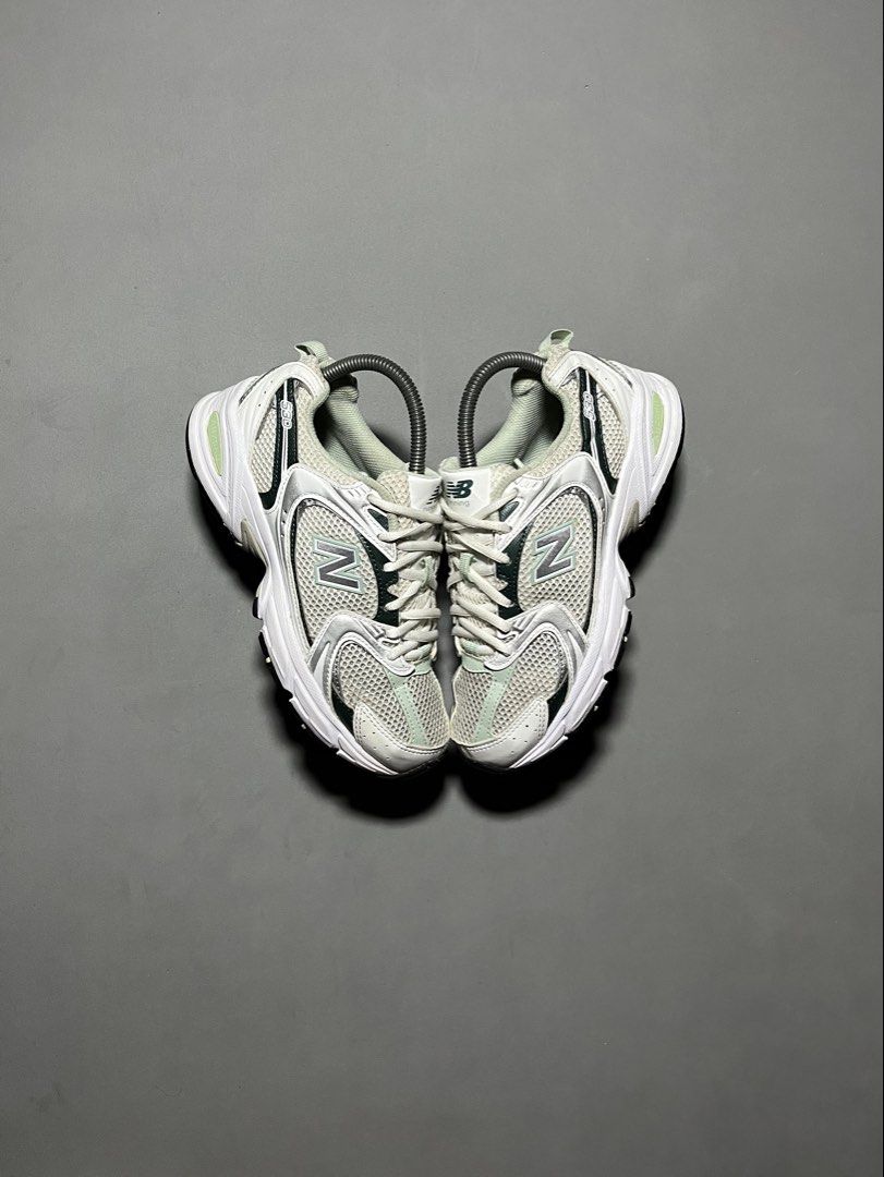 New Balance 530 White Green (Category: Sneakers) located in Iligan City. Submitted by strideph (Listing ID 1461913133, Image 2). Description: Size: 6 US W/ 37 EUR / 22.5 CM Condition: Excellent 1599 only DM 📩.