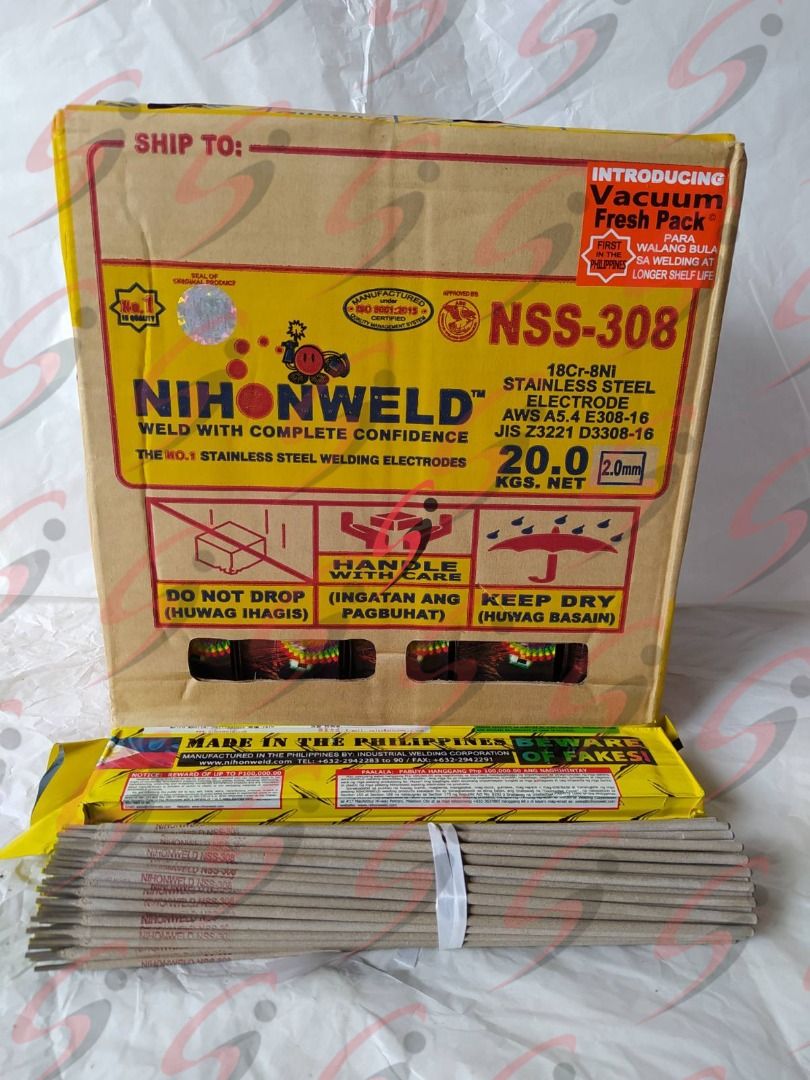 NIHONWELD WELDING RODS – FOR GENERAL, STRUCTURAL & STAINLESS WELDING (Category: Outdoor Furniture) located in Manila. Submitted by sheehan.inc (Listing ID 1461816038, Image 1). Description: ⚡ NIHONWELD WELDING RODS – FOR GENERAL, STRUCTURAL & STAINLESS WELDING Looking for welding electrodes for fabrication, construction or repair? Nihonweld offers dependable options for mild steel, structural work and stainless-steel applications. 🔥 AVAILABLE MO
