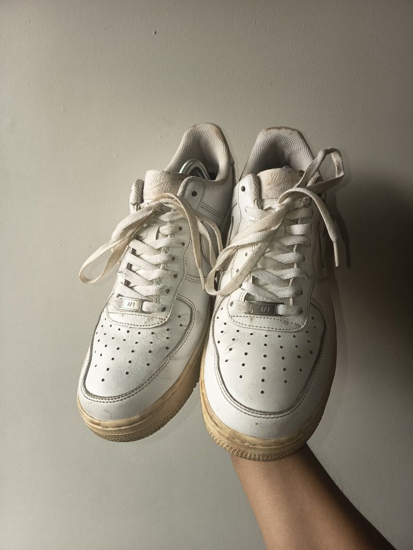 Nike Air Force 1 Low sneakers (Category: Sneakers) located in Pasay City. Submitted by ODDXX (Listing ID 1461813092, Image 1). Description: Nike Air Force 1 Low sneakers featuring a vintage yellowed midsole. Size 10.5 Men/28.5CM Has Flaws but still Lit! 799Php +SF only!.