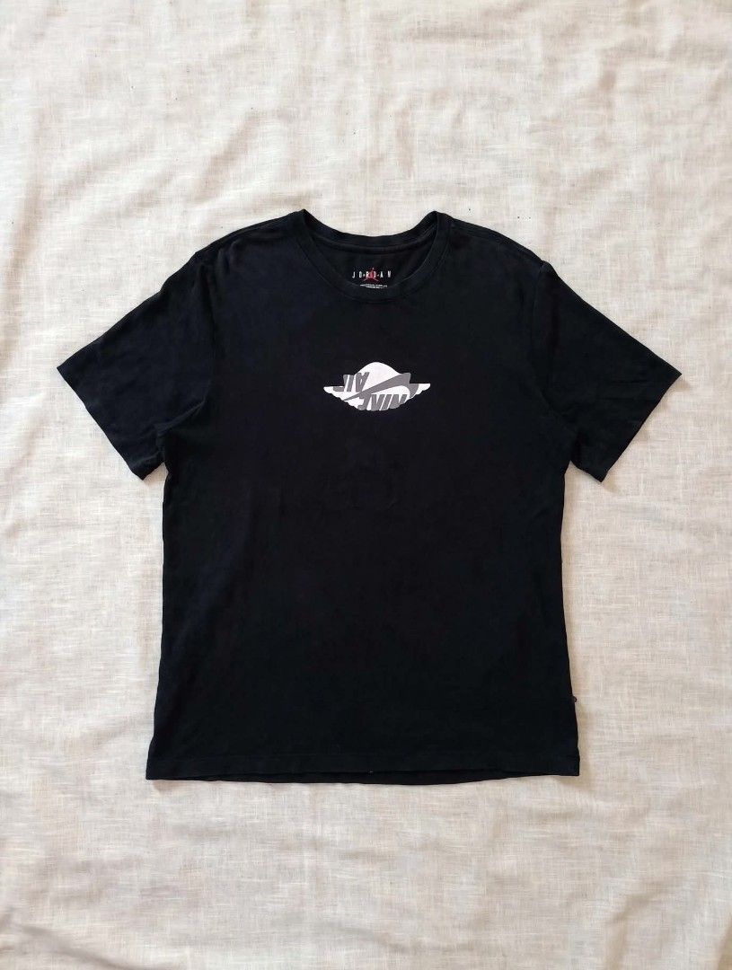 Nike Air Jordan Wings Tee (Category: Tshirts & Polo Shirts ) located in Manila. Submitted by noir_district (Listing ID 1461856933, Image 1). Description: Size: Medium to Large Dimes: W-22 L-28 No pinholes, no cracks 9/10 condition message me if you have a offer..
