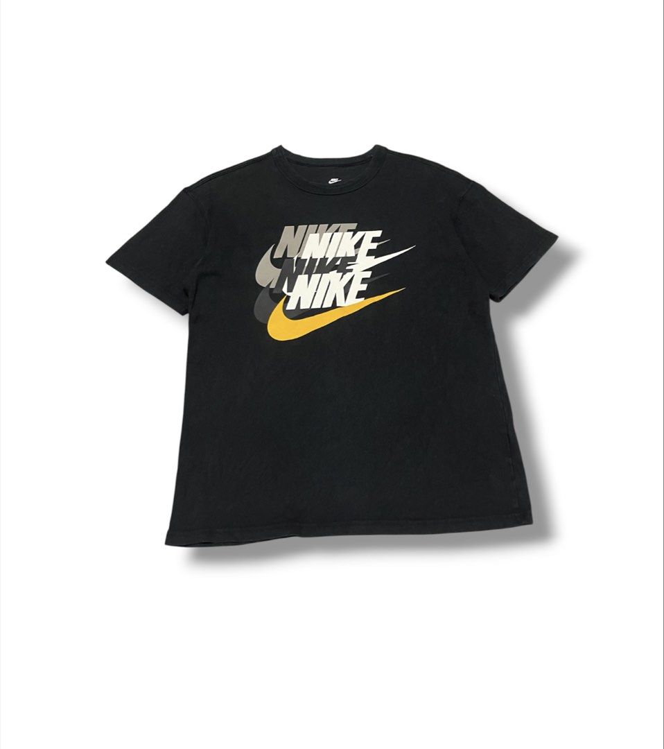 Nike Multilogo Shirt (Category: Tshirts & Polo Shirts ) located in Bulacan. Submitted by sanjisthrift (Listing ID 1462034801, Image 1). Description: Size Large Width 21 Length 28 Good Condition 9/10 Good fade.