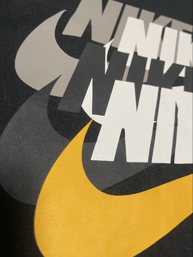 Nike Multilogo Shirt (Category: Tshirts & Polo Shirts ) located in Bulacan. Submitted by sanjisthrift (Listing ID 1462034801, Image 3). Description: Size Large Width 21 Length 28 Good Condition 9/10 Good fade.