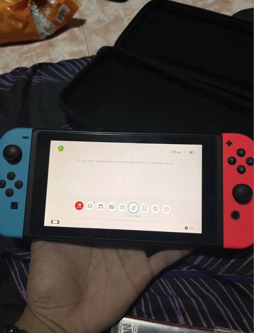 Nintendo Switch Console with Blue and Red Joy-Cons (Category: Nintendo) located in Valenzuela. Submitted by zyruz_navs (Listing ID 1461939442, Image 1). Description: - Nintendo Switch Console - Blue and Red Joy-Cons included - blue Carrying Case - Good working condition - Ready for new games -complete package - Feel free to ask questions! .