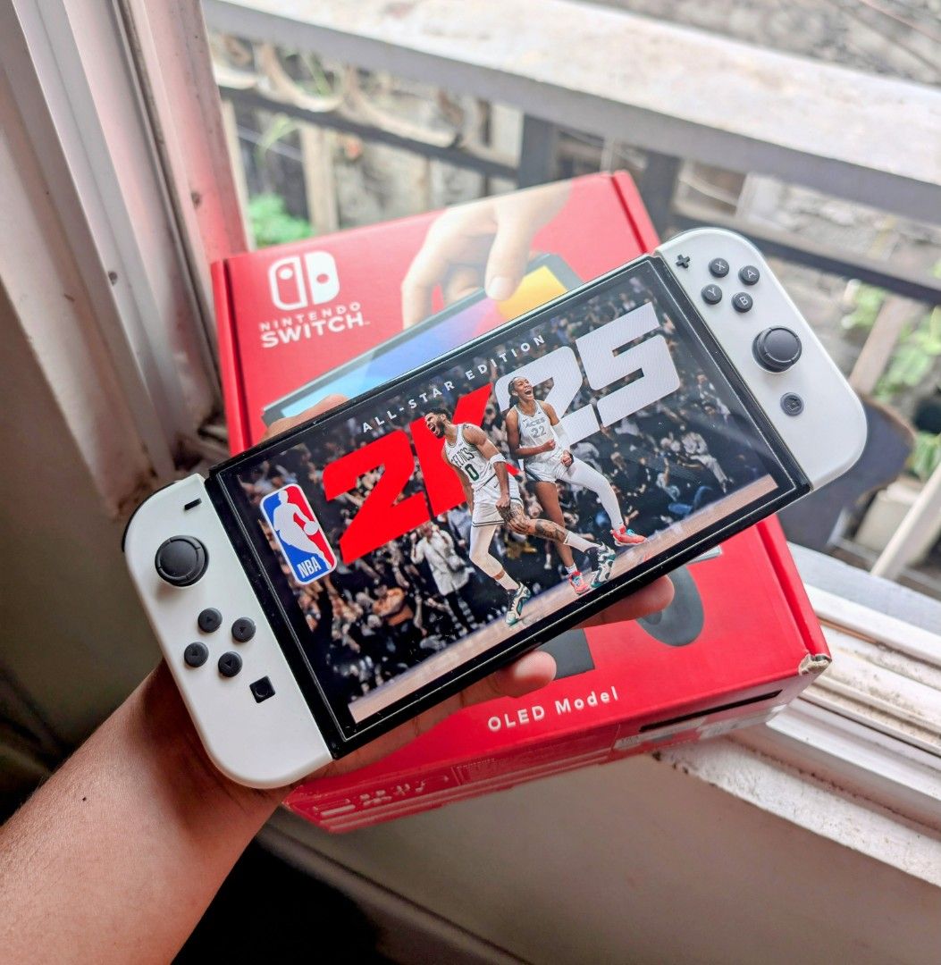 Nintendo Switch Oled with Games (Category: Nintendo) located in Manila. Submitted by nswitchgear (Listing ID 1461822395, Image 2). Description: 🎮 𝐅𝐎𝐑 𝐒𝐀𝐋𝐄: 𝐍𝐢𝐧𝐭𝐞𝐧𝐝𝐨 𝐒𝐰𝐢𝐭𝐜𝐡 𝐎𝐋𝐄𝐃 𝐌𝐨𝐝𝐞𝐥 with Free Games 🛒💰₱11,999 🎮Comes with 8 Accounts wilth Multiple Games list to be installed no need to buy expensive games for mean time :) 📦 Complete Set: • Nintendo Switch OLED console • Dock • Joy-Con (L & R) • Joy-Con grip • Joy-