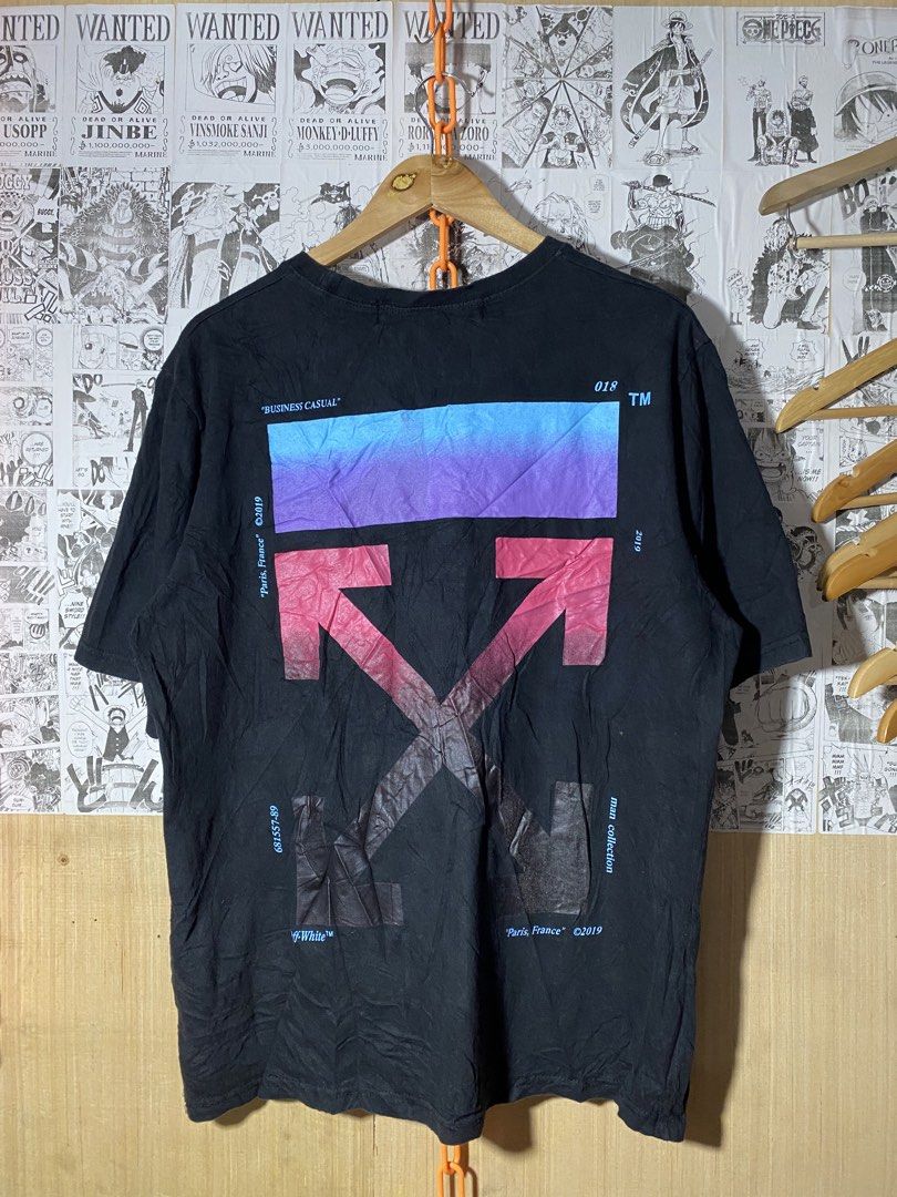 OFF WHITE SHIRT (Category: Activewear) located in Cagayan de Oro. Submitted by thriftchubs (Listing ID 1461951452, Image 2). Description: 22.5 X 28 L VGOOD CONDITION NO ISSUE NEED WASH PHOTO MAY VARY DUE TO LIGHTING CR 9.5 .