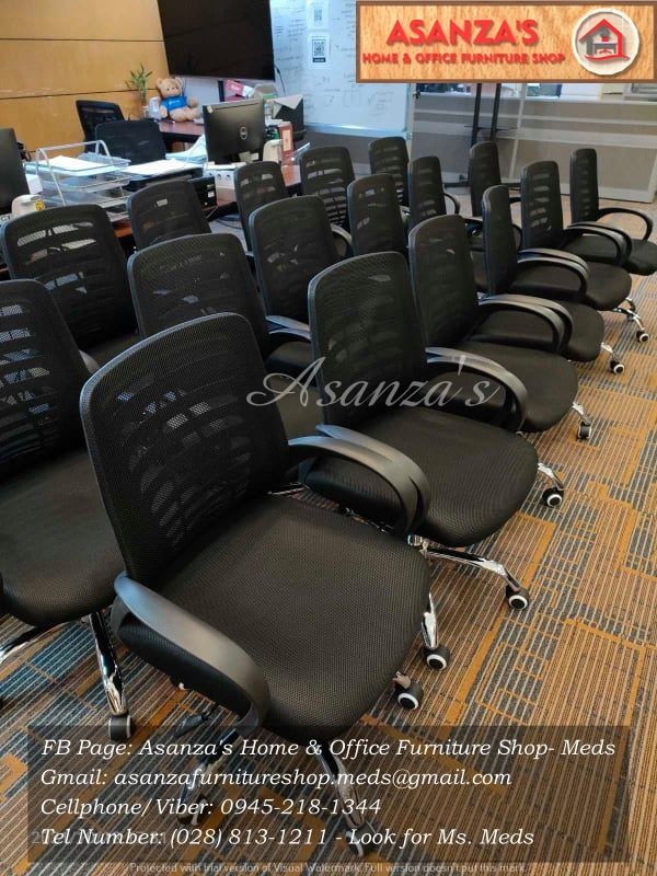 OFFICE CHAIRS | MESH & HIGH BACK W/HEADREST (Category: Other Home Furniture) located in Quezon City. Submitted by asanzameds.1995 (Listing ID 1461808150, Image 1). Description: **OFFICE CHAIRS | PROOF OF PURCHASE ✨ ASANZA'S HOME & OFFICE FURNITURE SHOP 🛒 🛠️🛠️𝑶𝒖𝒓 𝑺𝒆𝒓𝒗𝒊𝒄𝒆𝒔🛠️🛠️ 🔥𝑭𝒓𝒆𝒆 𝑰𝒏𝒔𝒕𝒂𝒍𝒍𝒂𝒕𝒊𝒐𝒏 🔥𝑭𝒂𝒔𝒕 𝑷𝒓𝒐𝒅𝒖𝒄𝒕𝒊𝒐𝒏 𝒂𝒏𝒅 𝒔𝒉𝒐𝒓𝒕 𝒍𝒆𝒂𝒅 𝒕𝒊𝒎𝒆 𝒕𝒐 𝒓𝒆𝒂𝒄𝒉 𝒚𝒐𝒖𝒓 𝒕𝒂𝒓𝒈𝒆𝒕 𝒔𝒄𝒉𝒆𝒅𝒖𝒍𝒆