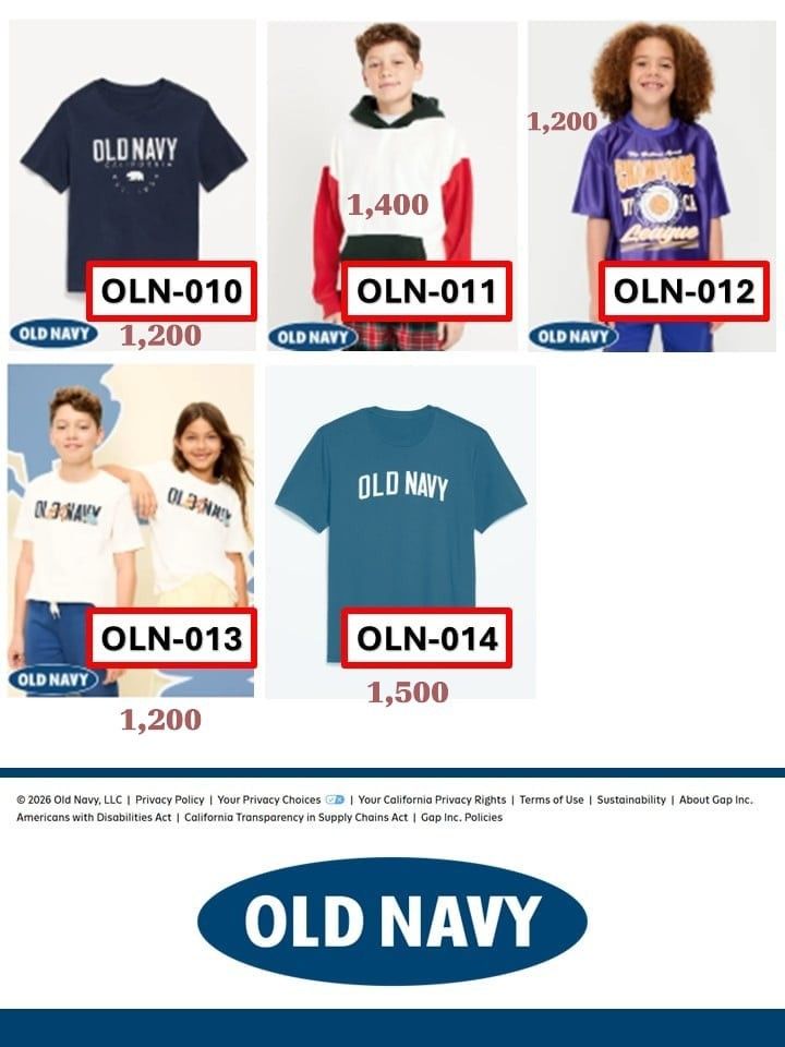 Old Navy Tops for teens (Category: Babies & Kids Fashion) located in Pasay City. Submitted by khim1202ma07307 (Listing ID 1461976882, Image 2). Description: .