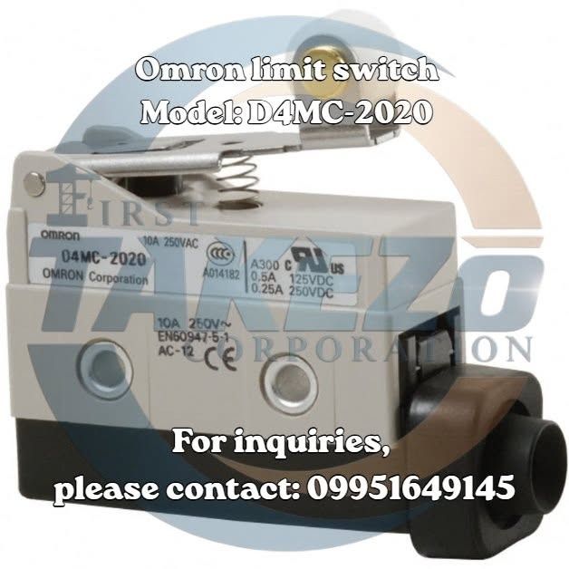 Omron limit switch Model: D4MC-2020 (Category: Home Improvement Tools & Accessories) located in Manila. Submitted by 09171479278_elsie. (Listing ID 1461823876, Image 1). Description: Omron limit switch Model: D4MC-2020.