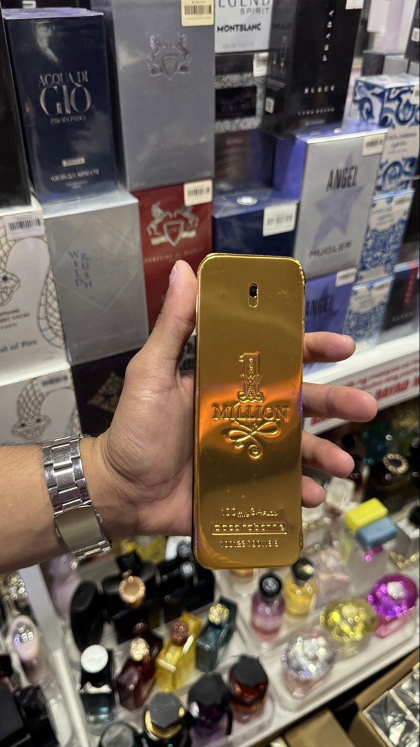 One Million EDP 100ml (Category: Fragrance & Deodorants) located in Manila. Submitted by r.nicole565 (Listing ID 1461805182, Image 1). Description: -U.S Tester Quality -Brand New with Box -Long Lasting Fragrance (We have Premium Quality Too).