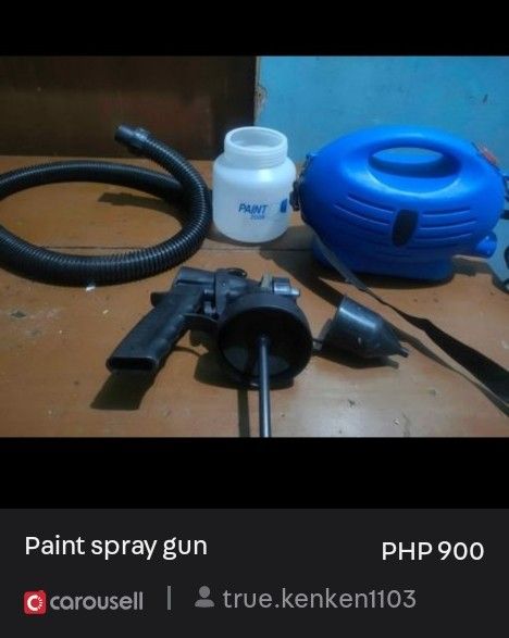 Paint spray gun (Category: Industrial Equipment) located in Quezon City. Submitted by true.kenken1103 (Listing ID 1461979207, Image 2). Description: paint spray gun unused and stocked in the storage nego pa po.