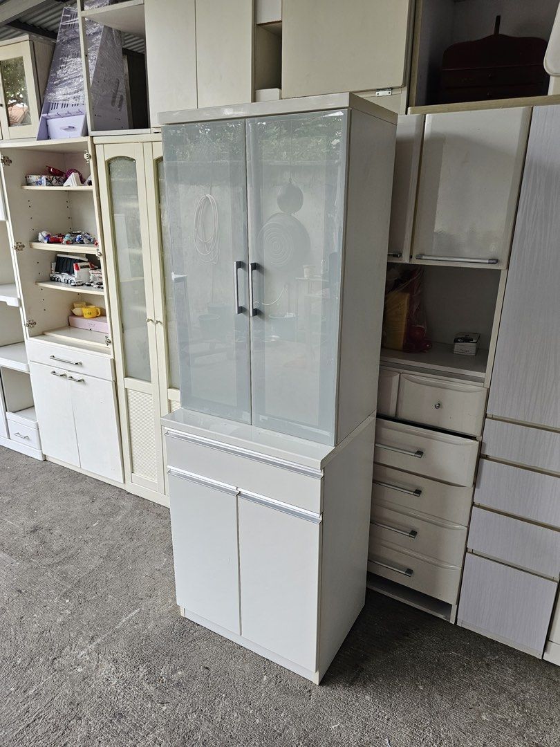 Pantry Cabinet (Glossy) (Category: Shelves, Cabinets & Racks) located in Quezon City. Submitted by ledamadel (Listing ID 1462021496, Image 2). Description: Pantry Cabinet (Glossy) ✔L-24 H-70 W-18 inches 📏 ✔️4 Doors,4 Shelfs & 1 Drawer 🗄 ✔️Compress and Mdf Back! 💢 ✔Scratches As-is! 👌 Location: 40 Aplaya Napocor Vill. Tandang Sora Quezon City. For inquiry please Pm us or Call. 09066885859 Please like our page thanks! 👇👇👇👇 KMA O’shop #japans